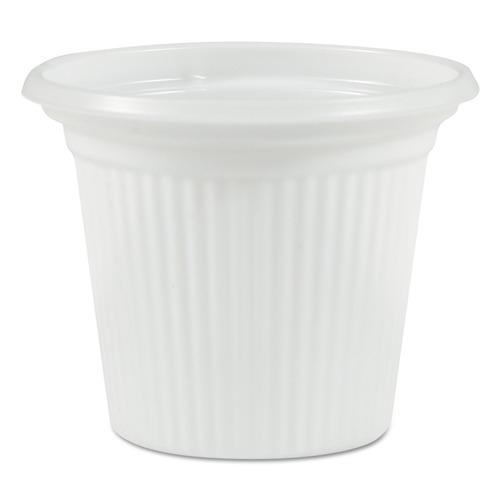 Food Trays, Containers, and Lids | Plastifar 11014 0.75 oz. Plastic Condiment Cups - Translucent (5000/Carton) image number 0