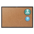  | Quartet 2303B 36 in. x 24 in. Classic Series Cork Bulletin Board - Tan Surface, Black Aluminum Frame image number 1