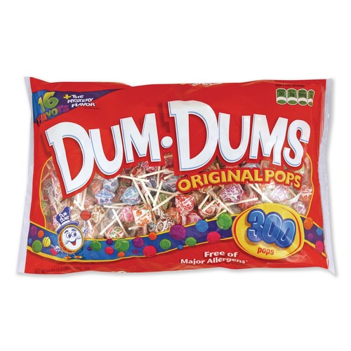 Food and Snacks | Spangler 60 Individually Wrapped Dum-Dum-Pops - Assorted Flavors (300/Pack) image number 0