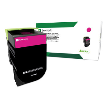 Lexmark 80C1HM0 Return Program 3,000 Page-Yield High-Yield Toner - Magenta