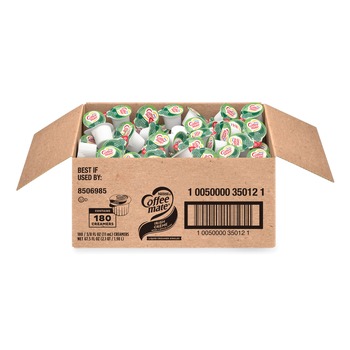 Coffee-Mate 08506985 0.38 oz Mini Cups Bulk Liquid Coffee Creamer - Irish Cream (180/Carton)