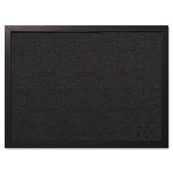 MasterVision FB0471168 24 in. x 18 in. Designer Fabric Bulletin Board - Black