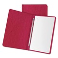 File Folders | Oxford 12911 8.5 in. x 11 in. 3 in. Capacity 2-Prong Fastener Heavyweight PressGuard and Pressboard Report Cover - Executive Red image number 1