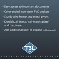 Binders | djois by Tarifold TFIW291 Wall Unit Reference Starter Set, 10 Wire-Reinforced Pockets image number 4