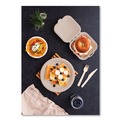 Bowls and Plates | Vegware VW-BL12NFA 12 oz Nourish Molded Compostable Fiber Bowl Tableware - White (1000/Carton) image number 3