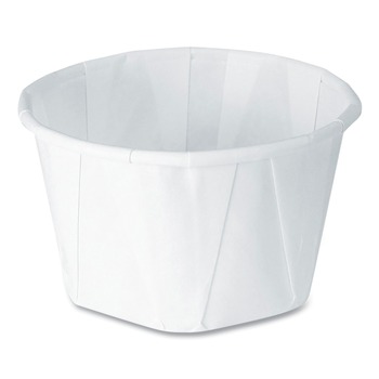 SOLO 325-2050 3.25 oz ProPlanet Seal Paper Portion Cups - White (250/Bag, 20 Bags/Carton)