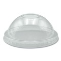 Cups and Lids | Boardwalk BWKPET910DOMEPK 9 oz. to 10 oz. PET Cold Cup Dome Lids - Clear (100/Pack) image number 0