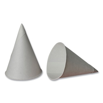 Eco Touch CC45 4.5 oz. Sugarcane Cone Cups - White (5000/Carton)
