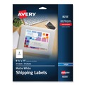 Labels | Avery 08255 8.5 in. x 11 in. Full-Sheet Vibrant Inkjet Color-Print Labels - Matte White (20/Pack) image number 0