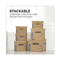 Boxes & Bins | Bankers Box 7718201 SmoothMove 17 in. x 21 in. x 17 in. Half Slotted Container Classic Moving/Storage Boxes - Large, Brown/Blue (5/Carton) image number 7