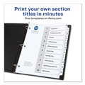 Just Launched | Avery 11134 Ready Index 11 in. x 8.5 in. 10-Tab Customizable TOC 1 to 10 Tab Dividers - Black/White (1-Set) image number 4