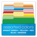 File Folders | Pendaflex 54460EE 1/3-Cut Tabs: Assorted Letter Size Double Stuff File Folders - Assorted Colors (50/Pack) image number 5