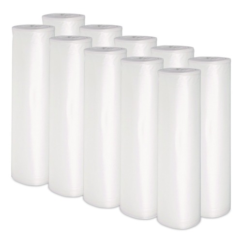Just Launched | Boardwalk X7658XCKR01 38 in. x 58 in. 60 gal. 1.75 mil Low Density Can Liners - Clear (100/Carton) image number 0