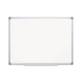 White Boards | MasterVision MA0300790 Earth Silver 36 in. x 24 in. Easy Clean Dry Erase Boards - White Surface/Satin Aluminum Frame image number 0