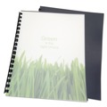 Sheet Protectors | GBC 25818 11 in. x 8.5 in. Unpunched 100 Percent Recycled Poly Binding Cover - Black (25/Pack) image number 5