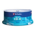Office Electronics & Batteries | Verbatim 96155 700 MB/80 min 40x Spindle CD-R Music Recordable Disc - Silver (25/Pack) image number 0