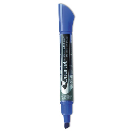 Washable Markers | Quartet 5001-3MA Broad Chisel Tip EnduraGlide Dry Erase Marker - Blue (1 Dozen) image number 0