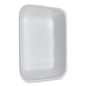 GEN 20KWH 12 in. x 8.7 in. x 2.45 in. No. 20K Foam Meat Trays - White (125/Carton)