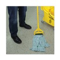 Mops | Boardwalk BWK1400MCT EchoMop with Looped-End Synthetic/Cotton Wet Mop Head - Medium, Blue (12/Carton) image number 3