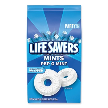 PRODUCTS | LifeSavers MMM29056 44.93 oz. Bag Hard Candy Mints - Pep-O-Mint