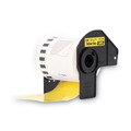 Labels | Brother DK2606 2.4 in. x 50 ft. Continuous Film Label Tape - Yellow (1-Roll) image number 2