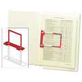 Binders & Binding Supplies | Smead 68260 2 in. Capacity 2.75 in. Center to Center U-Clip Bonded Fasteners - Red/White (100/Box) image number 2