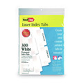 Dividers & Tabs | Redi-Tag B39170 2 in. Wide 1/5-Cut Inkjet Printable Index Tabs - White (300/Pack) image number 1