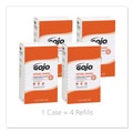 Hand Soaps | GOJO Industries 7255-04 2000 mL NATURAL ORANGE Pumice Hand Cleaner Refill - Citrus Scent (4/Carton) image number 1