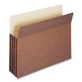 File Folders | Smead 73088 3.5 in. Expansion Letter Size Redrope Drop Front File Pockets with 2/5-Cut Guide Height Tabs (25/Box) image number 3