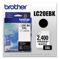 Ink & Toner | Brother LC20EBK INKvestment 2,400 Page-Yield Super High-Yield Ink - Black image number 2
