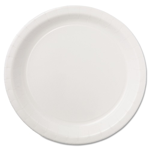  | Hoffmaster PL7095 9 in. Coated Paper Dinnerware Plate - White (500/Carton) image number 0