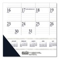 Bulletin Boards | House of Doolittle 1646 18.5 in. x 13 in. 12-Month (Jan-Dec) 2026 Recycled Two-Color Monthly Desk Pad Calendar with Notes Section - White/Blue image number 1