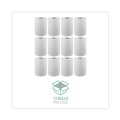Paper Towels and Napkins | Windsoft WIN109 1-Ply 8 in. x 350 ft. Hardwound Paper Towel Rolls - White (12 Rolls/Carton) image number 3