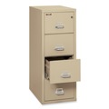Office Filing Cabinets & Shelves | FireKing 4-2131-CPA 20.81 in. x 31.56 in. x 52.75 in. Insulated 4-Drawer Vertical File with 1-Hour Fire Protection - Parchment image number 2