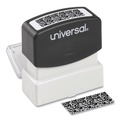 Stamps & Stamp Supplies | Universal UNV10136 Pre-Inked 1.69 in. x 0.56 in. Obscures Area Security Stamp - Black image number 3
