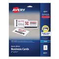Office & Office Supplies | Avery 08371 2 x 3.5 Printable Microperforated Business Cards with Sure Feed Technology - White (250/Pack) image number 0