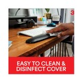 Mouse Pads & Wrist Support | 3M WR420LE 19.6 in. x 10.6 in. Antimicrobial Gel Keyboard Wrist Rest Platform - Black/Gray/Silver image number 3
