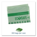 Trash Bags | Stout by Envision E4860E85 64 Gallon 0.85 mil 48 in. x 60 in. EcoSafe-6400 Bags - Green (30/Box) image number 3