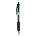 Pens | Universal UNV39910 0.7 mm. Medium Comfort Grip Retractable Gel Pen - Black Ink, Clear/Black Barrel (36/Pack) image number 0