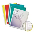 Report Covers & Pocket Folders | C-Line 32550 0.13 in. Capacity 8.5 in. x 11 in. Vinyl Report Covers - Clear/Assorted Colors (50/Box) image number 1