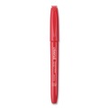 Permanent Markers | Universal UNV07072 Fine Bullet Tip Pen-Style Permanent Marker - Red (1 Dozen) image number 1