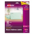 Avery | Avery 15667 0.5 x 1.75 Easy Peel Matte Mailing Labels with Sure Feed Technology - Clear (800/Pack) image number 0