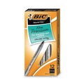 Pens | BIC GSF11 BLK Round Stic Xtra Precision Fine 0.8 mm. Stick Ballpoint Pen - Black Ink/Smoke Barrel (1-Dozen) image number 0