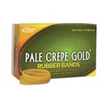 Rubber Bands | Alliance 20325 1 lbs. Box Size 32 0.04 in. Gauge Pale Crepe Gold Rubber Bands - Golden Crepe (1-Box) image number 1