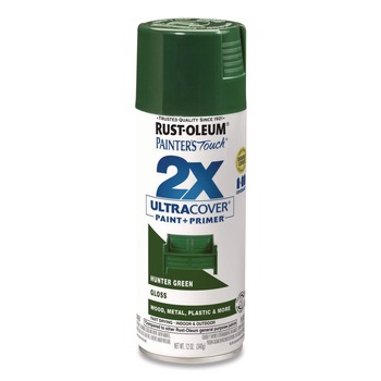 Rust-Oleum 334034 Painter's Touch 12 oz. Aerosol Can 2X Ultra Cover Spray Paint - Gloss Hunter Green