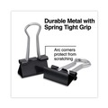 Binding Spines & Combs | Universal UNV11140 Binder Clips with Storage Tub - Small, Black/Silver (40/Pack) image number 3