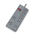 Surge Protectors | Kensington K38218NA Guardian Premium 1080 J Surge Protector with 8 AC Outlets and 6 ft. Cord - Gray image number 2
