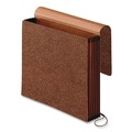 File Jackets & Sleeves | Pendaflex 060545 5.25 in. Expansion 1 Section Letter Size Elastic Cord Closure Premium Reinforced Expanding Wallet - Red Fiber image number 1