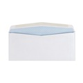 Envelopes & Mailers | Quality Park QUA24550 4.13 in. x 9.5 in. #10 Commercial Flap Gummed Closure Double Window Security-Tinted Check Envelope - White (500/Box) image number 2