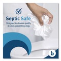  | Boardwalk B6144 2-Ply Septic Safe Toilet Tissue - White (96/Carton) image number 5